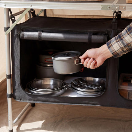 Multifunctional Camping Table with Adjustable Height