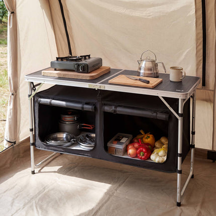 Multifunctional Camping Table with Adjustable Height