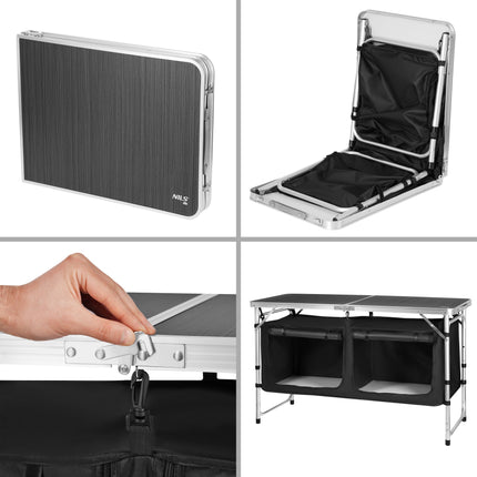 Multifunctional Camping Table with Adjustable Height
