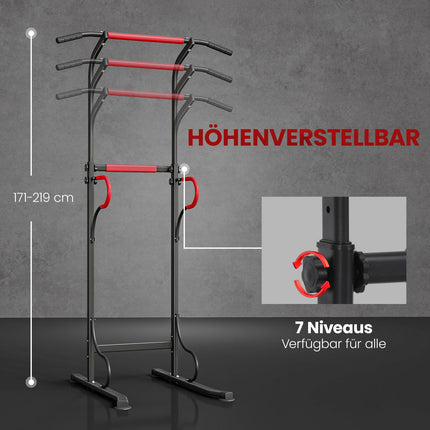 Multifunctional Dip Station, Adjustable Height, 120kg Capacity
