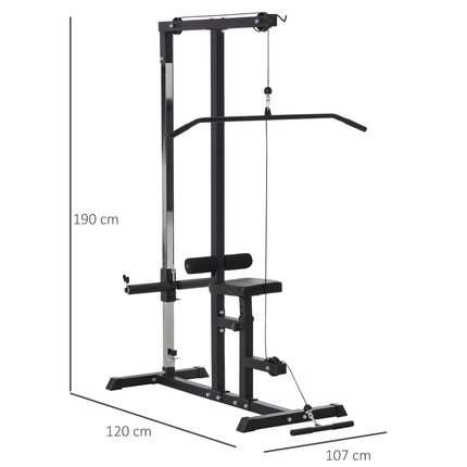 Multifunctional training station, adjustable seat and pulley