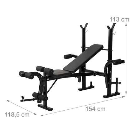 Multifunctional Home Gym Bench with Adjustable Backrest