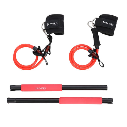 Multifunktionales Pilates-Stab-Set mit Widerstandsbändern