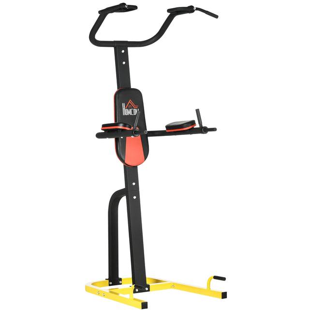 Multifunktionale Dip-Station für Klimmzüge und Bauchmuskeltraining, Stahl
