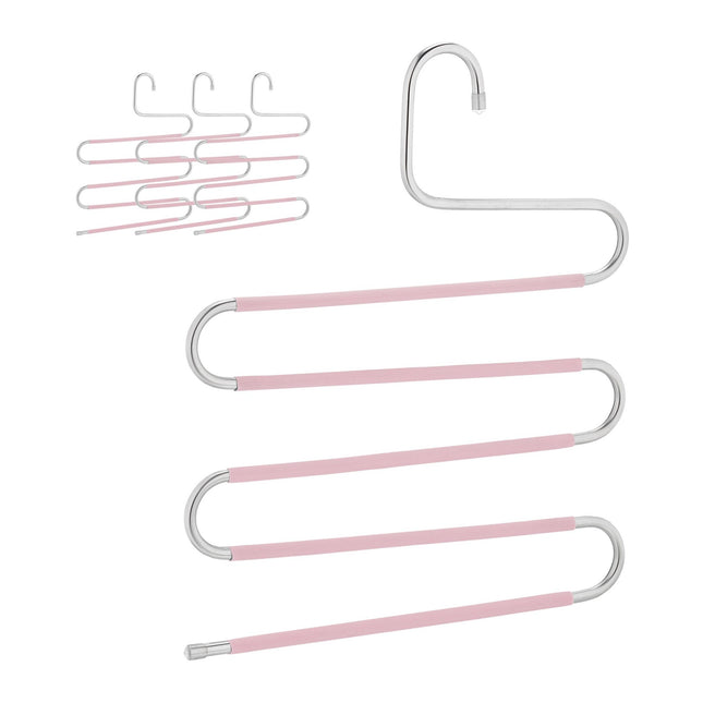Multiple trouser hangers set of 4