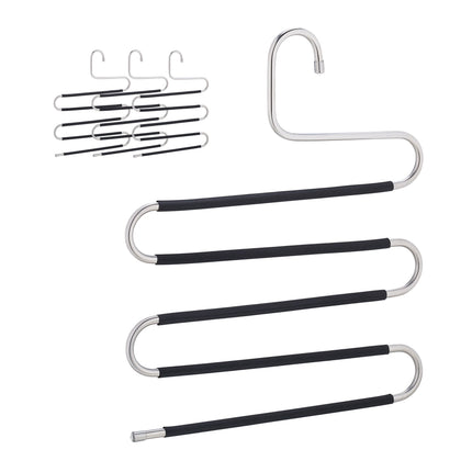 Multiple trouser hangers set of 4