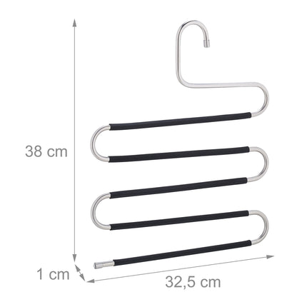 Multiple trouser hangers set of 4