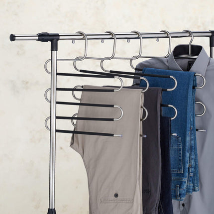 Multiple trouser hangers set of 4