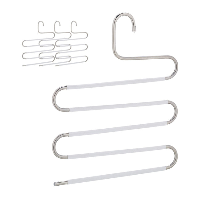 Multiple trouser hangers set of 4
