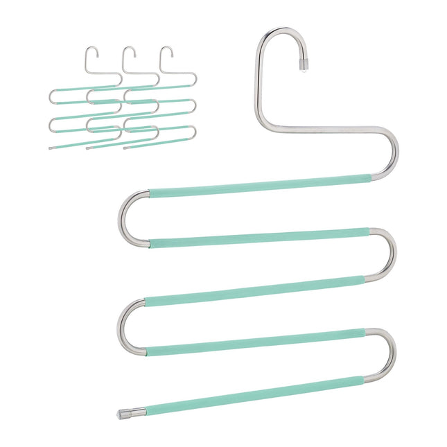 Multiple trouser hangers set of 4