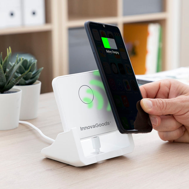 Polohovatelná bezdrátová nabíječka s podstavcem Pomchar InnovaGoods
