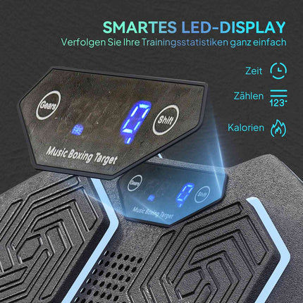 Music Boxing Wall, Bluetooth, 9 Speeds, LED Display, Black