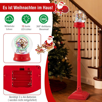 Musikalische Weihnachtslaterne mit Riesenrad, 8 Melodien