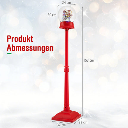 Musikalische Weihnachtslaterne mit Riesenrad, 8 Melodien