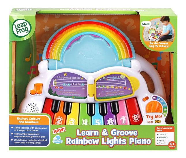 Musikalisches Spielzeugklavier mit Regenbogenlichtern für Kinder