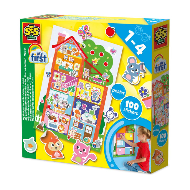 My First Poster with Stickers - Kids' Room Decor