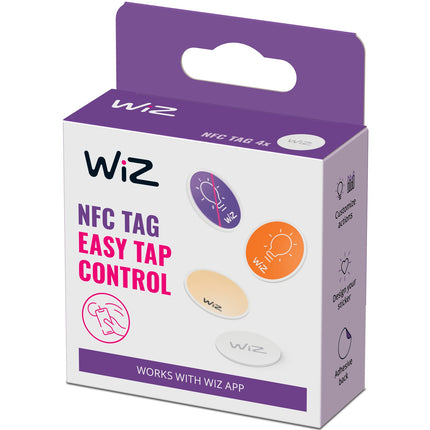 Lot de 4 étiquettes NFC