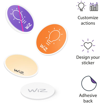 Lot de 4 étiquettes NFC