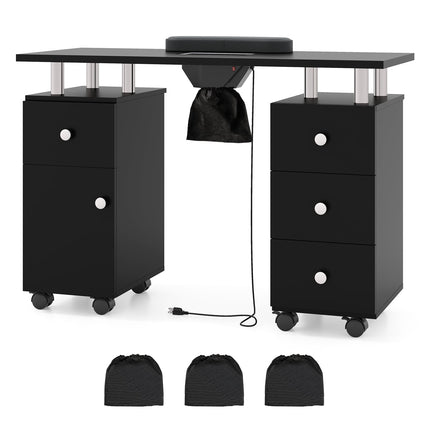 Nail Table with Electric Dust Collector & Wrist Rest