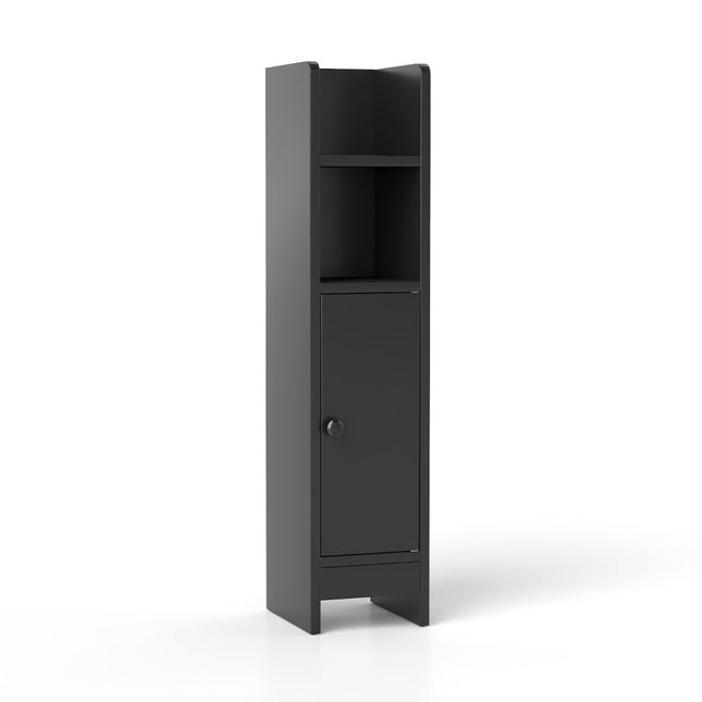Narrow Bathroom Cabinet with Shelves and Adjustable Storage