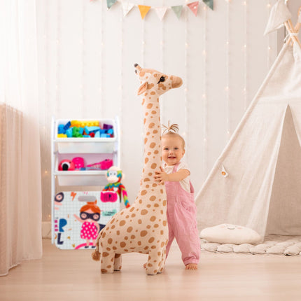 Narrow Children's Shelf with Hero Motif