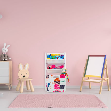 Narrow Children's Shelf with Hero Motif