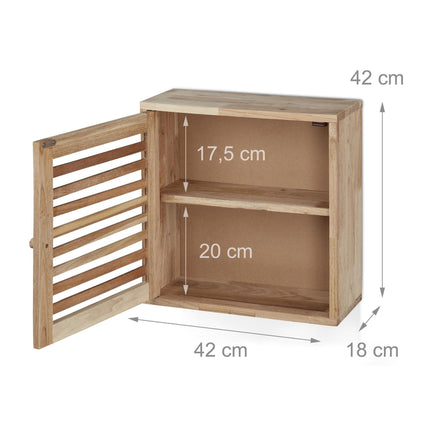 Schmaler Wandschrank mit Tür