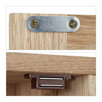 Schmaler Wandschrank mit Tür