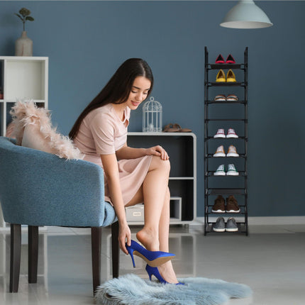 Étagère à chaussures étroite