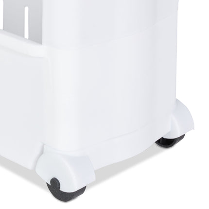 Narrow trolley with 3 shelves