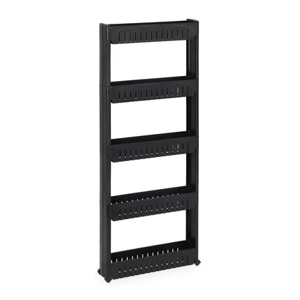 Narrow trolley with 5 shelves
