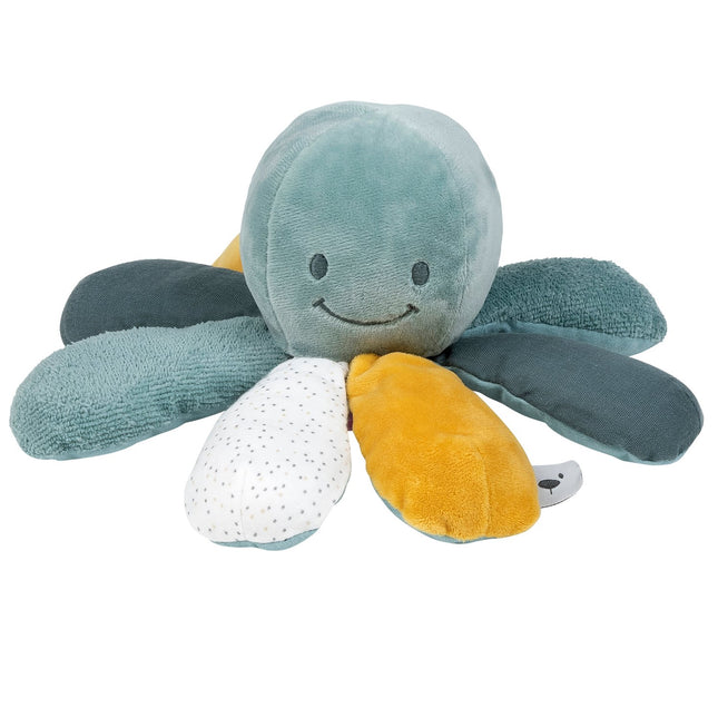 Nattou Activity Plushy Toy Light Green Octopus, 26Cm