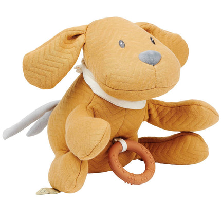 Nattou Musical Dog Jacquard Caramel, 30Cm