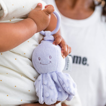 Nattou Plush Toy Octopus With Vibration, 15Cm, Lilac