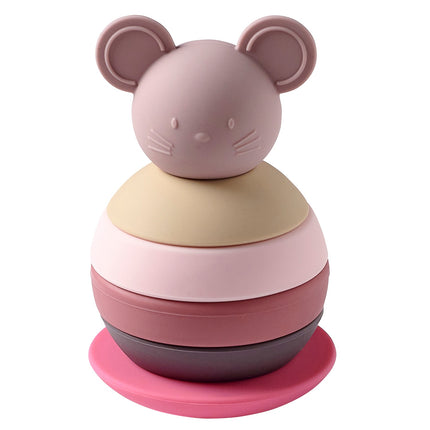 Nattou Roly-Poly Toy Mouse Pink