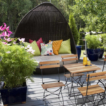 Natur Gartenstuhl im 4er Set