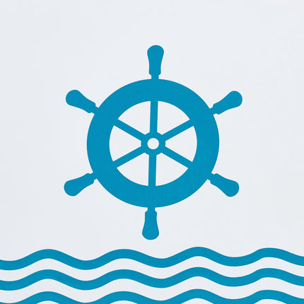 Maritime Spielzeugkiste mit Bücherregalen
