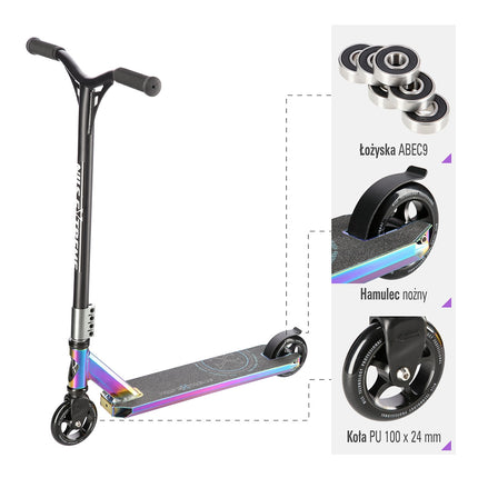 Neon Stunt-Scooter – Leichtes, robustes Design