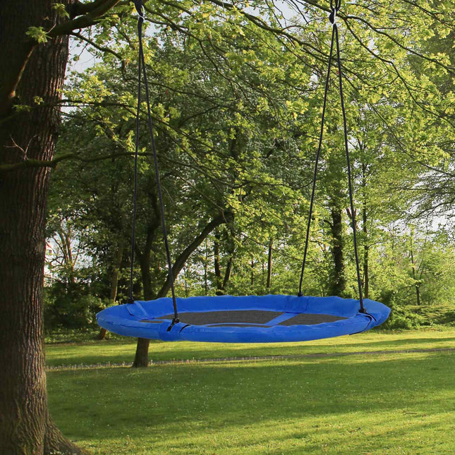 Verstellbare Blaue Nestschaukel, Ø110 cm, 150 kg, 3-12 Jahre