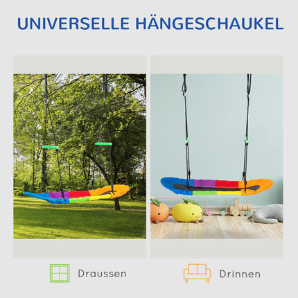 Schaukelstuhl für Kinder für draußen, 3–14 Jahre, verstellbares Seil