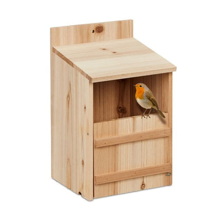 Nest for nesting birds in semi-cavities