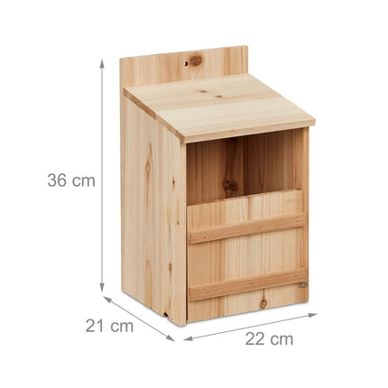 Nest for nesting birds in semi-cavities