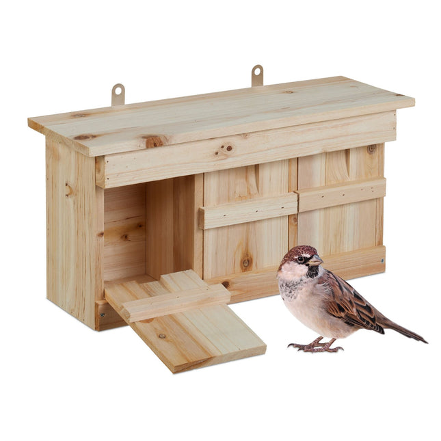 Nesting box for sparrows
