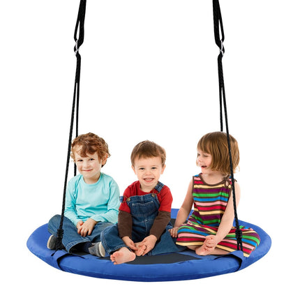 Nest swing children's swing set Max. load capacity 150 kg 100 cm diameter blue