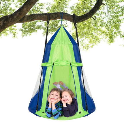 Nest swing children's swing set Max. load capacity 150 kg 100 cm diameter green