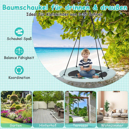 Nest swing children's swing tree swing hanging swing Ø 100 cm green forest