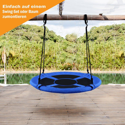 Nestschaukel Gartenschaukel Outdoor Kinderschaukel bis 150 kg farbig/grün-blau