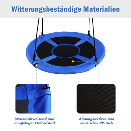 Nestschaukel Gartenschaukel Outdoor Kinderschaukel bis 150 kg farbig/grün-blau