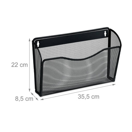 Newspaper holder wall set of 3