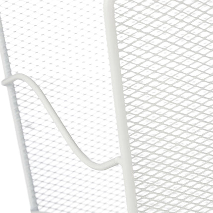 Newspaper rack metal white